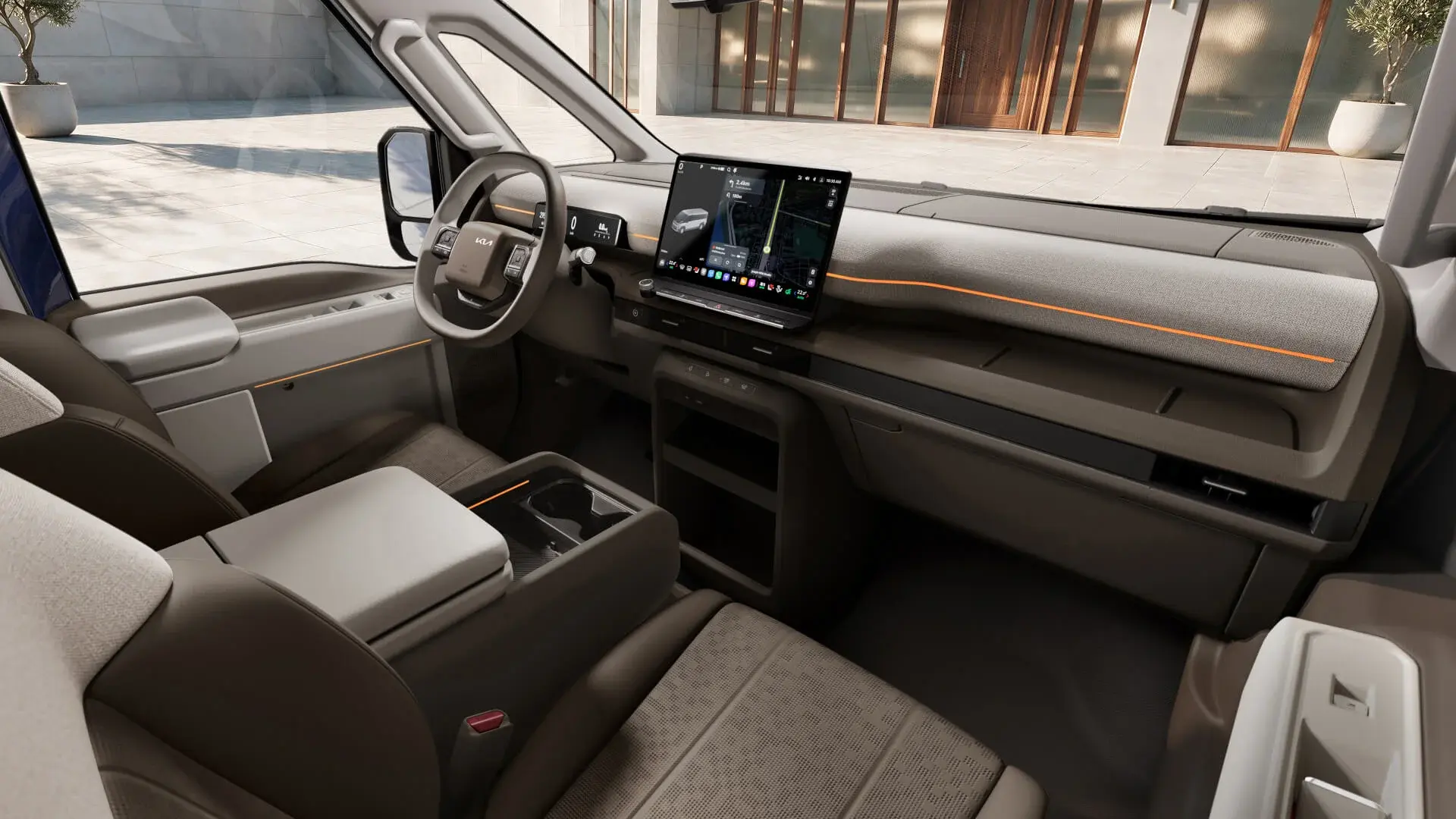 Interiøret hos Kia PV7 Passenger