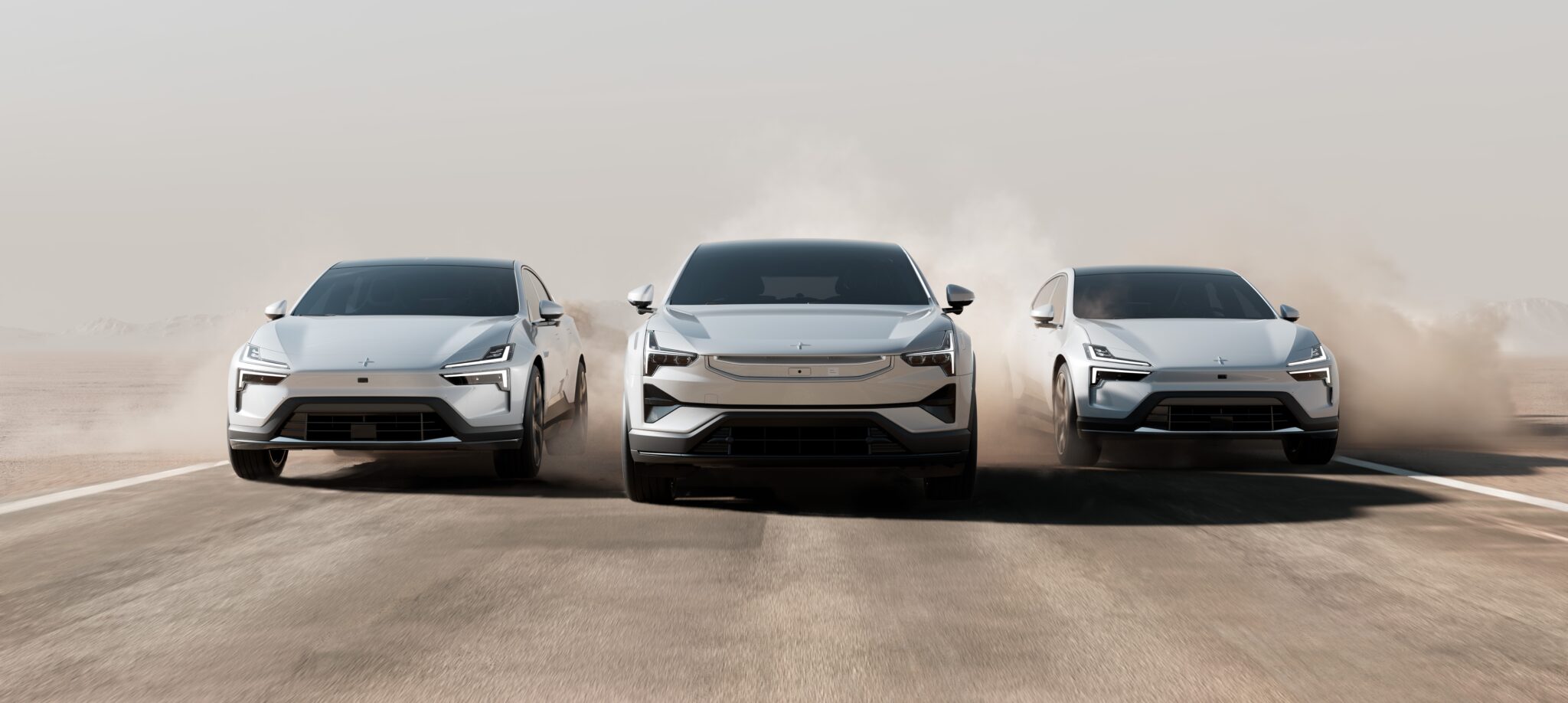 Bilde av Polestar 2, Polestar 3 og Polestar 4