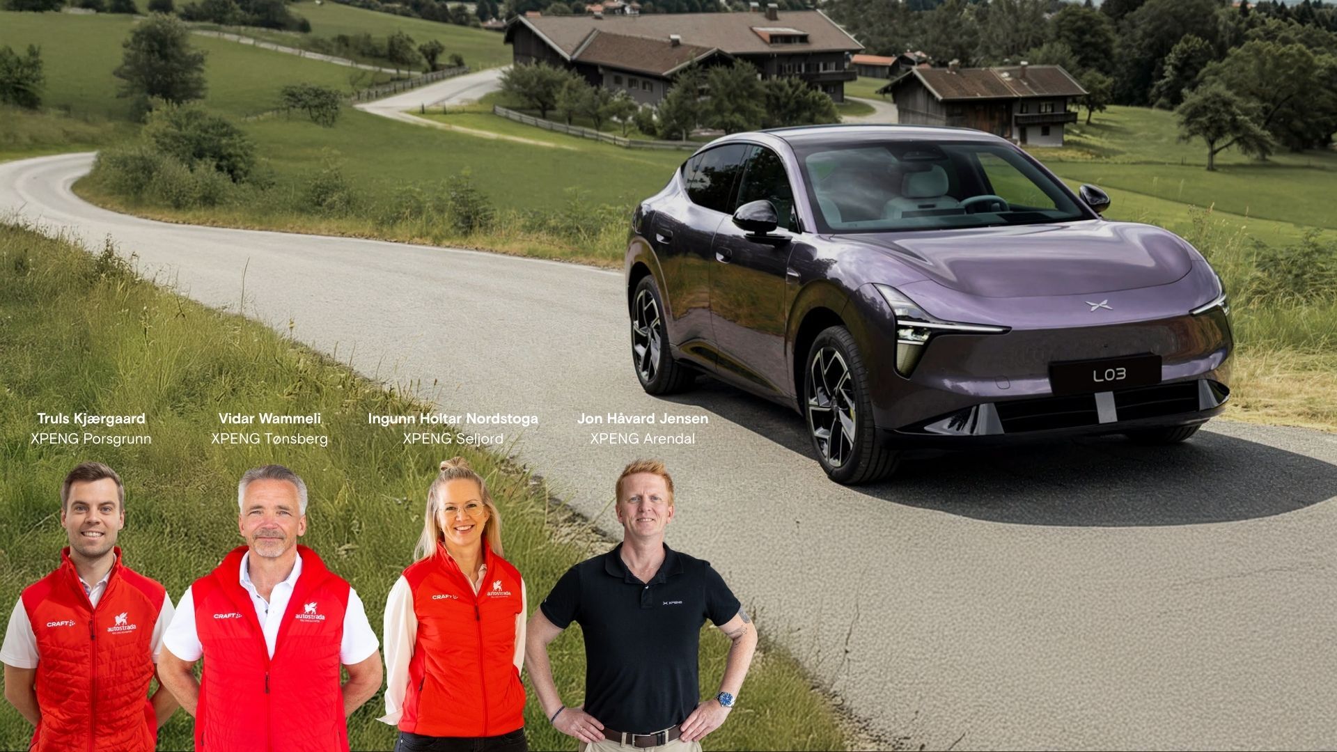 Bilde av salgsgjengen i XPENG Autostrada